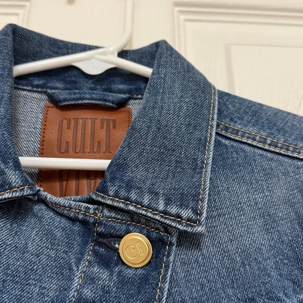 NWT GAP Kids x CULT GAIA Asymmetrical Denim Jacket